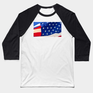 American flag face mask design A Baseball T-Shirt